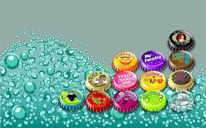 bottle caps-Creative Design Wallpaper Views:19029 Date:2012/1/15 23:46:45