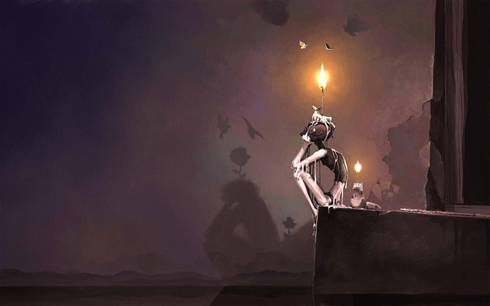 Candles Combustion-Creative Design Wallpaper Views:16230 Date:2012/10/8 1:04:45