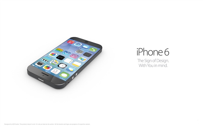 iPhone 6 Concept-Apple iOS 7 HD Widescreen Wallpaper 03 Vistas:7749