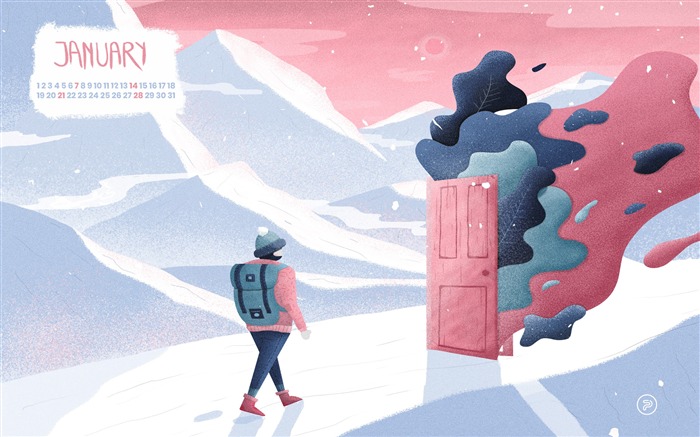 Open The New Year Doors January 2018 Calendars Views:9213 Date:2017/12/31 6:11:16