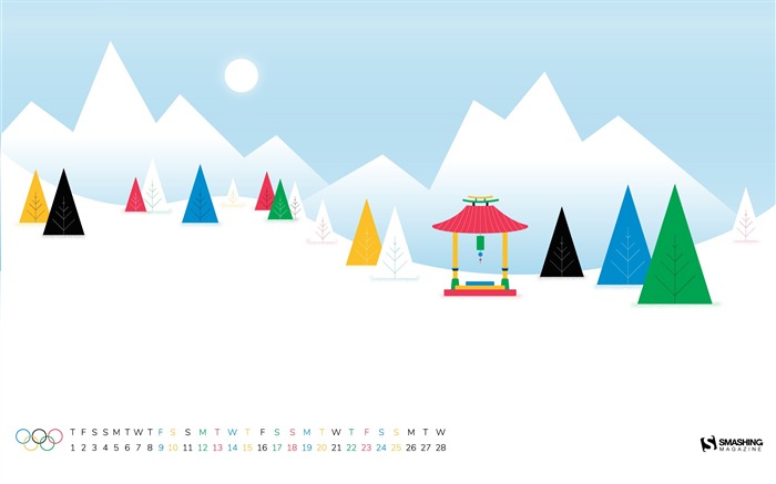 Olympic Winter Games February 2018 Calendars Views:7960 Date:2018/1/31 7:50:17