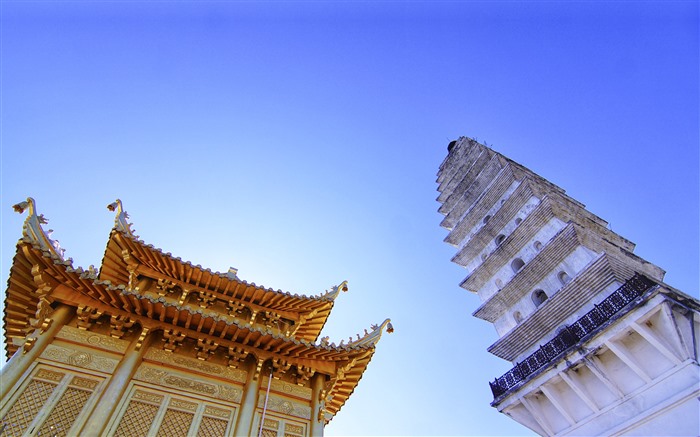 Temple Architecture Blue Sky 2021 Yunnan Dali 5K Photo Views:7934 Date:2021/11/3 19:57:33